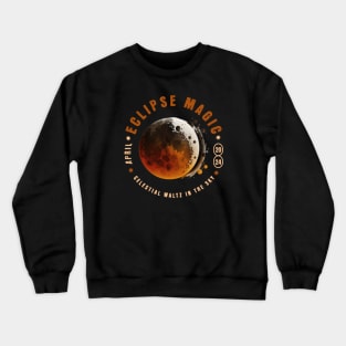 Solar Eclipse 2024 - Celestial Waltz in the Sky Crewneck Sweatshirt